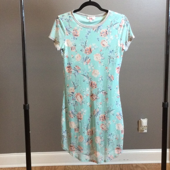 BONGO Dresses S Bongo Mint Green Boho Floral Dress Poshmark